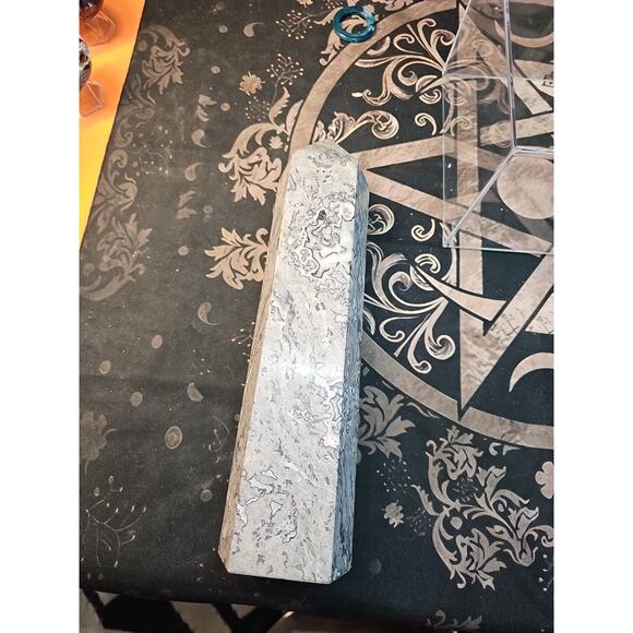 7.05lb 12in Tall Crazy Lace Jasper Crystal Point Tower Healing - Picture 11 of 13